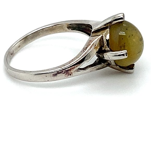 Cats Eye Apatite 2.80ct Solid 925 Silver Ring - Picture 3 of 5